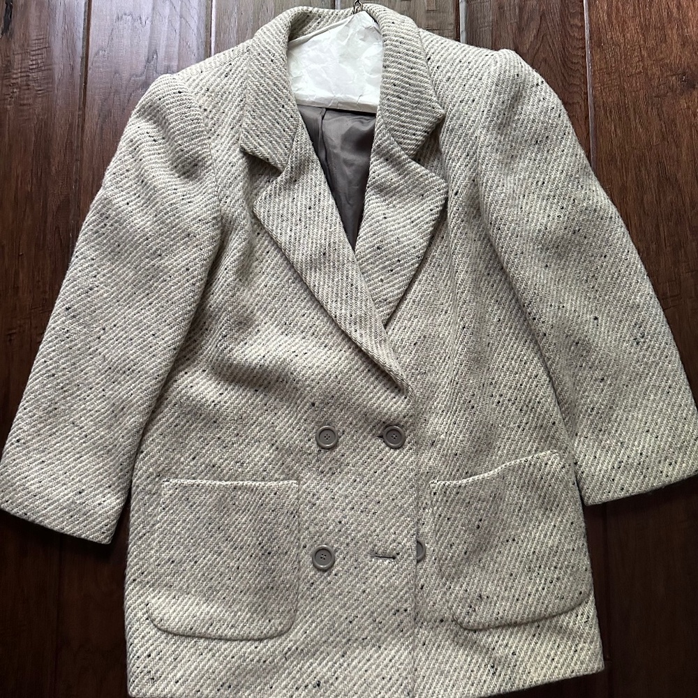 Cassidy Women's Wool Lined Short PeaCoat Grey Size 8